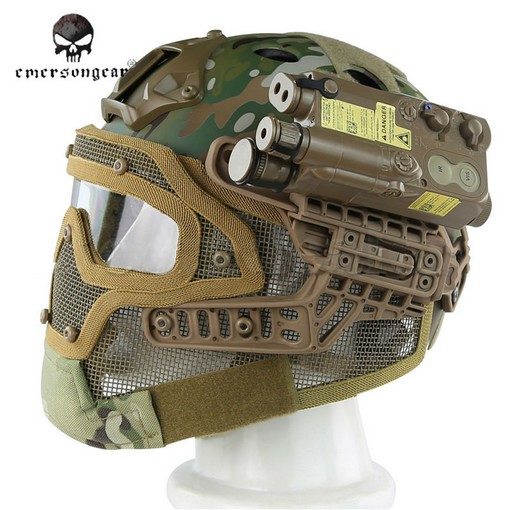 Militaire airsoft casque intégral sécurité tactique réglable cs