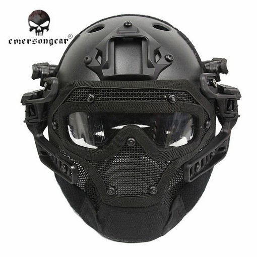 Casque tactique EXF BUMP emerson - Noir Top Airsoft