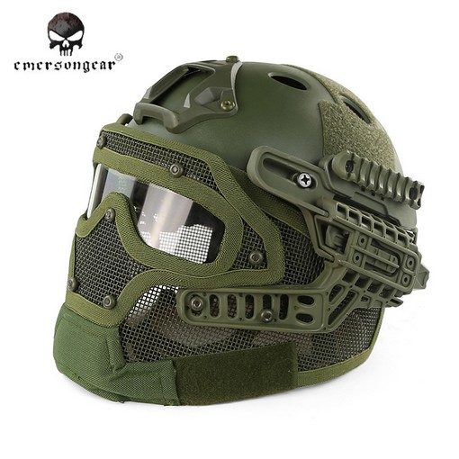 casque-airsoft-emerson-g4-pj-integral+grille-olive-3