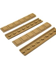 Couvres Rails Keymod Gomme Type A x4 tan