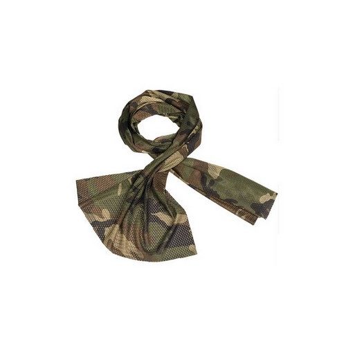 Echarpe airsoft filet Mesh Woodland 190 x 50 cm