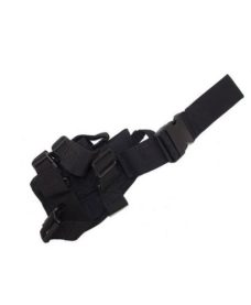 Holster de cuisse Airsoft universel droit Noir