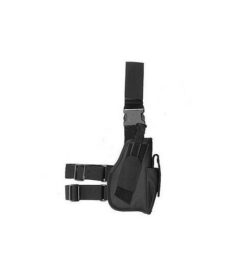 Holster de cuisse Airsoft universel droit Noir