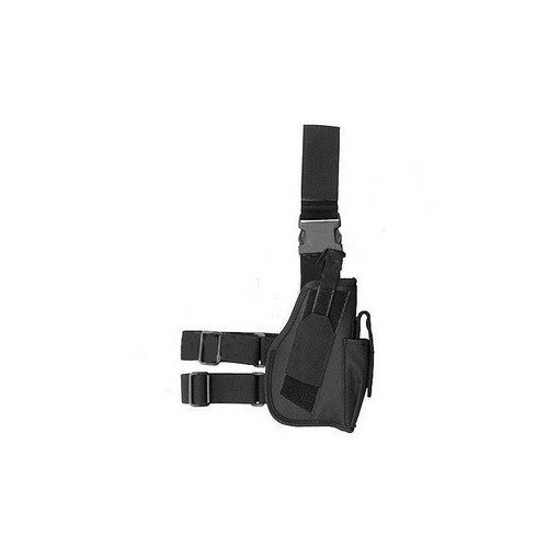 Holster de cuisse Airsoft universel droit Noir