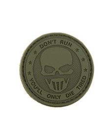 Patch Airsoft Don't Run PVC Velcro Patch 2 OD Emerson