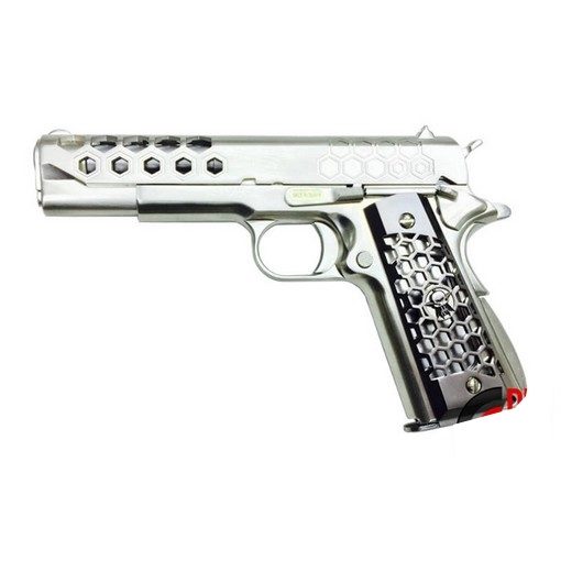 Pistolet 1911 WE Hex Cut Chrome GBB