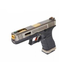 Pistolet WE S17 G-Force T3 Silver/Or/Noir GBB