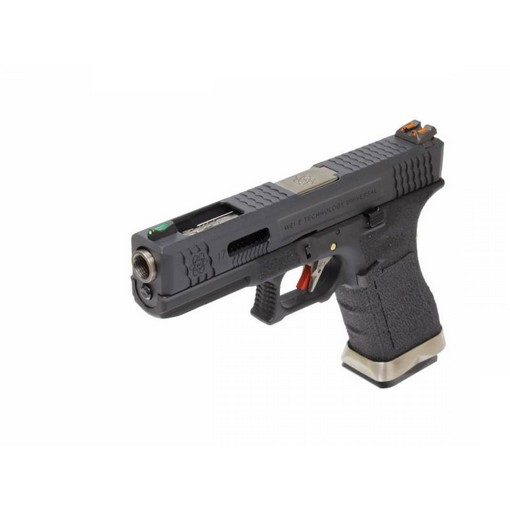 Pistolet WE S17 G-Force T5 Noir/Silver/Noir GBB