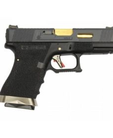 Pistolet WE S19 G-Force T1 Noir/Or/Noir GBB