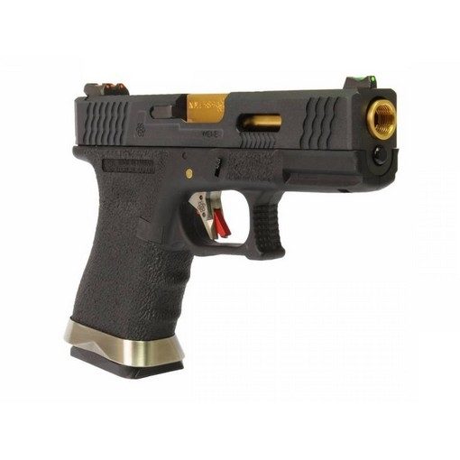 Pistolet WE S19 G-Force T1 Noir/Or/Noir GBB