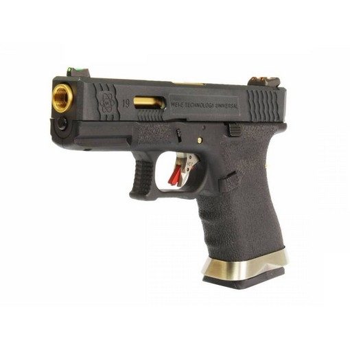 Pistolet WE S19 G-Force T1 Noir/Or/Noir GBB