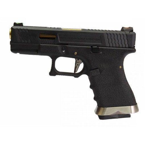 Pistolet WE S19 G-Force T1 Noir/Or/Noir GBB