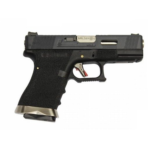 Pistolet WE S19 G-Force T5 Noir/Argent/Noir GBB