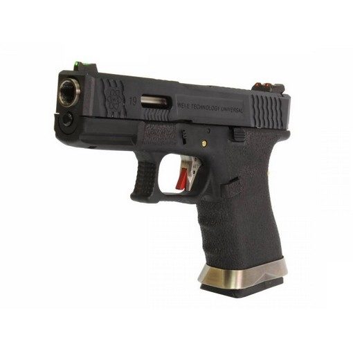 Pistolet WE S19 G-Force T5 Noir/Argent/Noir GBB