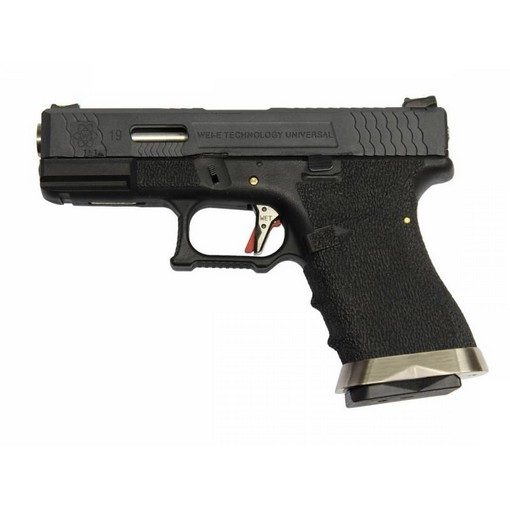 Pistolet WE S19 G-Force T5 Noir/Argent/Noir GBB