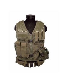 Veste tactique Coyote 8 poches Holster + Ceinturon