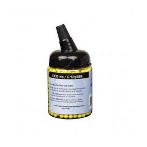 Billes 0.12g Airsoft Jaune Bouteille 2500