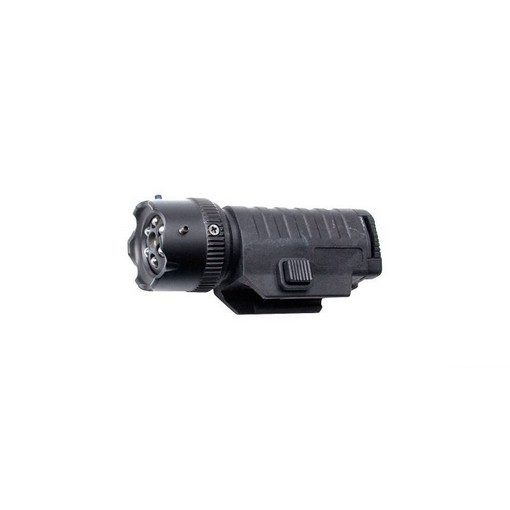 Lampe tactique airsoft 6 leds + laser réglable