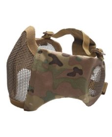 Masque Stalker airsoft Métal + grille oreilles Multicam