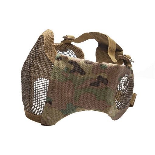 Masque Stalker airsoft Métal + grille oreilles Multicam