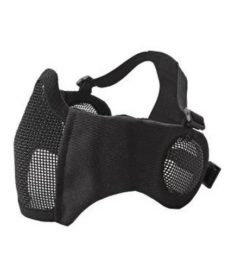 Masque Stalker airsoft Métal + grille oreilles noir