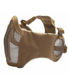 Masque Stalker airsoft Métal + grille oreilles tan