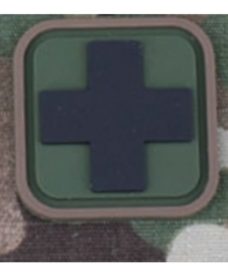 Patch Medic Square PVC Velcro Olive Noir