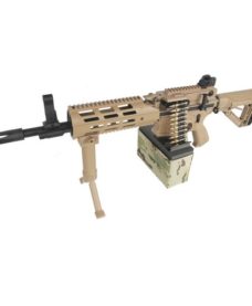 Fusil CM16 AEG LMG airsoft tan