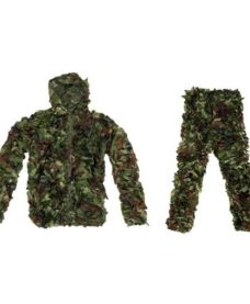 Ghillie airsoft complet veste + pantalon Woodland