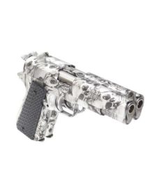 Pistolet 1911 double canon skull GBB