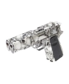 Pistolet 1911 double canon skull GBB