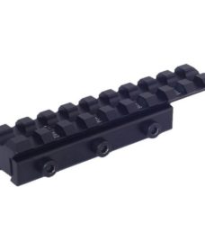 Rail adaptateur airsoft 11mm vers 21mm Dovetail to Picatinny 9 SLOTS