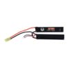 Batterie airsoft LiPo 7.4V 1100 mAh 25C 2 stick