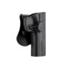 Holster airsoft rotatif CZ75 SP-01 noir rétention active