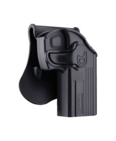 Holster airsoft rotatif CZ75D PT24/7 noir rétention active