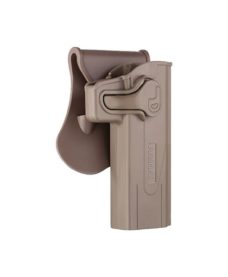 Holster airsoft rotatif Hi-Capa FDE rétention active