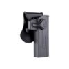 Holster airsoft rotatif Hi-Capa noir rétention active