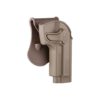 Holster airsoft rotatif M92 FDE rétention active