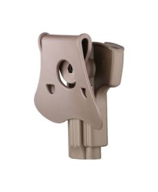 Holster airsoft rotatif M92 FDE rétention active