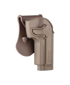 Holster airsoft rotatif M92 FDE rétention active