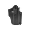 Holster airsoft rotatif Multifit noir rétention active