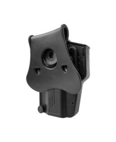 Holster airsoft rotatif Multifit noir rétention active