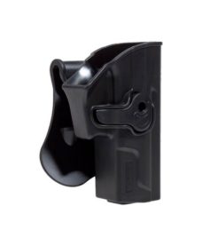 Holster airsoft rotatif SP2022 noir rétention active