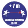 PANNEAU AFNOR NF DISTANCE DE TIR