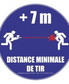 PANNEAU AFNOR NF DISTANCE DE TIR