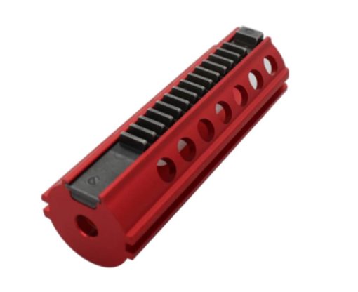 Piston airsoft renforcé Aluminium CNC anodizé rouge