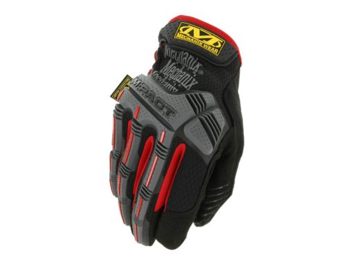 Gants airsoft Mechanix M-PACT noir-rouge